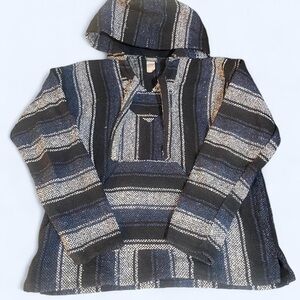 EARTHBOUND Navy and Black Striped Men's Sweater